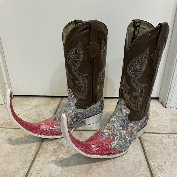 Cowboy Boots pointy toe  men size 10.5 11 as seen in David Guetta music video - Picture 3 of 13